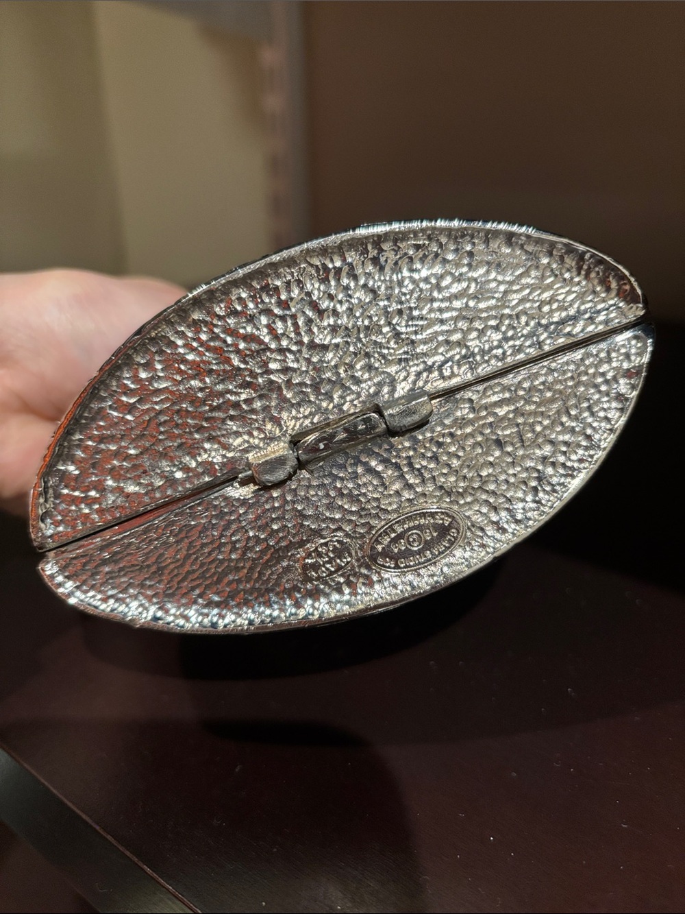 Vintage Mini Silver Filigree Evening Clutch Never Worn - Picture 3 of 4
